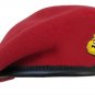 ROYAL AIR FORCE BERET CAP COMMODORE Bullion Badge KING CROWN - FREE SHIP IN USA