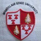 MONTCLAIR STATE UNIVERSITY COLLEGE POCKET BADGE. CP COLUMBIA HAND EMBROIDERED
