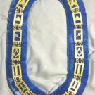 REGALIA MASONIC BLUE LODGE MASTER MASON DRESS GOLD METAL CHAIN COLLAR - CP MADE REGALIA MASONIC BLUE LODGE MASTER MASON DRESS GOLD METAL CHAIN COLLAR - CP MADE