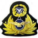 GREEK AIR FORCE OFFICE CAP HAT BADGE NEW HAND EMBROIDERED - CP MADE