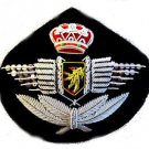 BELGIUM AIR FORCE PILOT HAT CAP BADGE NEW HAND EMBROIDERED USA FREE SHIP CP MADE BELGIUM AIR FORCE PILOT HAT CAP BADGE NEW HAND EMBROIDERED USA FREE SHIP CP MADE