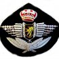 BELGIUM AIR FORCE PILOT HAT CAP BADGE NEW HAND EMBROIDERED USA FREE SHIP CP MADE