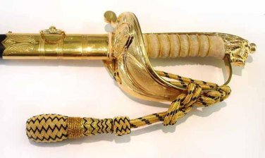 Ten (10) Royal Navy RN Officers REGULATION SWORD KNOTS LOT New Tassel CP Brand