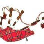 FOUR BAGPIPES NEW IMPORTED FULL SIZE NATURAL BROWN ROSEWOOD BAGPIPES 4 SETS LOT