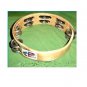Ten (10) CP Brand TAMBOURINES Double Row Jingles HEADLESS 8" Free Ship in USA