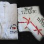 NEW TITANIC FIRST CLASS PASSENGER COURTESY BATH ROBE BATH & FACE TOWELS SET