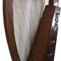 CP BRAND NEW 19 STRINGS HARP WITH LEVERS ROSEWOOD HAND CARVED FREE BAG & SHIP
