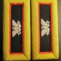 NEW US ARMY GENERAL ADJUTANT STRAPS SHOULDER BOARDS - GOLD BULLION WIRE CP MADE