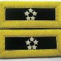 US GENERAL OF ARMY 5 STARS GOLD BULLION SHOULDER BOARDS STRAP NEW CP MADE