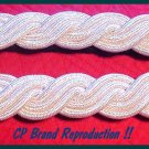 UK ROYAL NAVY CORD EPAULETTES SHOULDER BOARDS SILVER WIRE BRAND NEW CP MADE