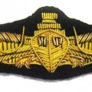 US SURFACE WARFARE NAVY OFFICERS HAND EMBROIDERED NEW GOLD BULLION BADGE CP MADE