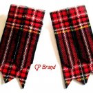NEW ROYAL STEWART KILT HOSE SOCKS FLASHES FOR MEN HI QUALITY CP MADE FREE SHIP NEW ROYAL STEWART KILT HOSE SOCKS FLASHES FOR MEN HI QUALITY CP MADE FREE SHIP