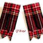 NEW ROYAL STEWART KILT HOSE SOCKS FLASHES FOR MEN HI QUALITY CP MADE FREE SHIP