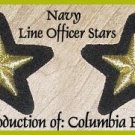 US NAVY LINE OFFICERS UNIFORM SLEEVE STARS BRAND NEW PAIR - CP MADE - HI QUALITY