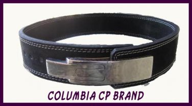 NEW POWER LIFTING LEVER BELTS 2.5" WIDE BLACK LEATHER FREE SHIP - CP MADE