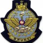 BRUNEI ROYAL AIR FORCE HAT CAP COMMODORE Bullion Badge - FREE SHIP IN USA