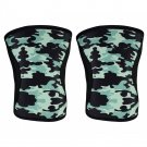 BLACK GREEN MILITARY STYLE NEOPRENE KNEE SLEEVES CAP PROTECTOR (7mm) CP MADE