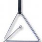 NEW TRIANGLE Size 6" With Beater Quality Sound - SOLID METAL TRIANGLE - CP MADE