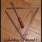 NEW TRIANGLE Size 6" With Beater Quality Sound - SOLID METAL TRIANGLE - CP MADE