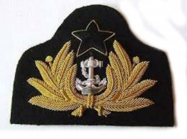 NEW GHANA NAVY OFFICER HAT CAP BADGE EXCELLENT QUALITY CP MADE FREE SHIP USA