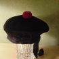 CP Brand BALMORALS KILT HATS NO Badge / Dice BLACK WOOL HI Quality EMAIL SIZE