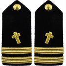 NEW US NAVY LIEUTENANT CHRISTIAN CHAPLAIN HARD SHOULDER BOARDS AUTHENTIC CP MADE