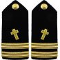 NEW US NAVY LIEUTENANT CHRISTIAN CHAPLAIN HARD SHOULDER BOARDS AUTHENTIC CP MADE