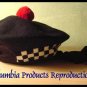 CP Brand New BALMORALS KILT HATS w/o Badge B/W - Hi Quality - CP MADE EMAIL SIZE