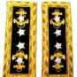 NEW US ADMIRAL OF NAVY RANK SHOULDER BOARDS EPAULETTES PAIR CP MADE HIGH QUALITY