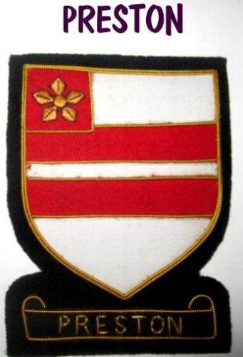 PRESTON SCOTTISH CLAN BADGE NEW HAND EMBROIDERED CP MADE HI QUALITY FREE US SHIP