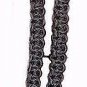 HAND MADE SILK CORD BLACK COLOR - US ARMY OR BAND UNIFORM ACCESSORIES CP MADE