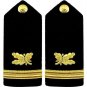 US NAVY  ENSIGN RANK SUPPLY CORP HARD SHOULDER BOARDS AUTHENTIC QUALITY CP BRAND