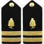 NEW US NAVY LIEUTENANT MEDICAL SERVICES HARD SHOULDER BOARDS AUTHENTIC CP MADE