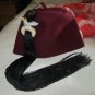 Masonic Shriner's SHAWALL Shrine Collectible Fez Hat & Tassel Hi Quality CP MADE