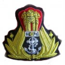 NEW INDIAN NAVY OFFICER HAT CAP BADGE HAND EMBROIDERED FREE SHIP IN USA CP MADE NEW INDIAN NAVY OFFICER HAT CAP BADGE HAND EMBROIDERED FREE SHIP IN USA CP MADE