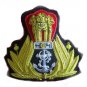 NEW INDIAN NAVY OFFICER HAT CAP BADGE HAND EMBROIDERED FREE SHIP IN USA CP MADE
