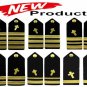 NEW US NAVY AUTHENTIC ENSIGN RANK CHRISTIAN CHAPLAIN HARD SHOULDER BOARDS PAIRS - CP MADE