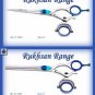 TWO HOT SELLING RAZOR SHARP BARBER SCISSORS BLADES STYLE 1005 - 6" & CARRY POUCH