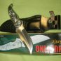 COLUMBIA CP Brand New Straight Stainless Fixed Blade Hunting Knife + Sheath 1024