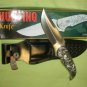 COLUMBIA CP Brand New Straight Stainless Fixed Blade Hunting Knife + Sheath 1024