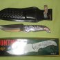 COLUMBIA CP Brand New Straight Stainless Fixed Blade Hunting Knife + Sheath 1024