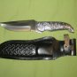 COLUMBIA CP Brand New Straight Stainless Fixed Blade Hunting Knife + Sheath 1024