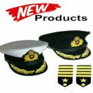 WHITE STAR TITANIC CRUISE SHIP CAPT SMITH NEW HAT & CAPT RANK SHOULDER BOARDS WHITE STAR TITANIC CRUISE SHIP CAPT SMITH NEW HAT & CAPT RANK SHOULDER BOARDS