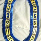 MASONIC REGALIA BLUE LODGE MASTER MASON DRESS METAL CHAIN COLLAR BLUE VELVET