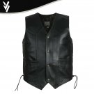 New Mens Braided Leather Motorcycle Biker Style Waistcoat Vest Black CP BRAND New Mens Braided Leather Motorcycle Biker Style Waistcoat Vest Black CP BRAND