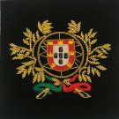PORTUGAL COAT OF ARM POCKET SIZE BADGE NEW HAND EMBROIDERED - CP MADE