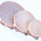 Church TAMBOURINES Set Of Three New Single Row Jingles Goat Skin Heads CP Brand