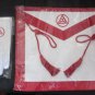 MASONIC REGALIA SET ROYAL ARCH APRON  COLLAR & GLOVES PAIR CP MADE