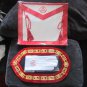 MASONIC REGALIA SET ROYAL ARCH APRON  COLLAR & GLOVES PAIR CP MADE