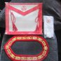 MASONIC REGALIA SET ROYAL ARCH APRON  COLLAR & GLOVES PAIR CP MADE